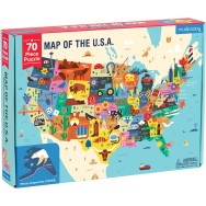 Map of the USA Pussel 70 bitar